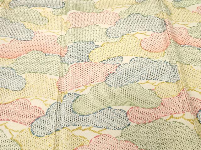 平和屋着物■訪問着　鹿の子松文　正絹　逸品　CABL3212ev