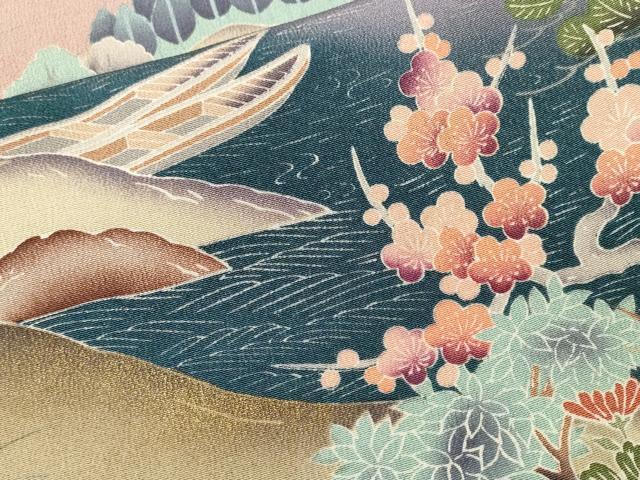 平和屋着物■豪華黒留袖　御所解文　暈し染め　正絹　逸品　CABL3226ev