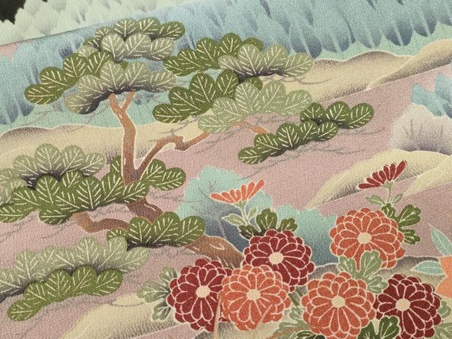 平和屋着物■豪華黒留袖　御所解文　暈し染め　正絹　逸品　CABL3226ev