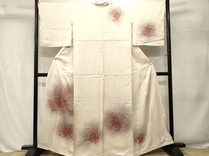 平和屋着物■訪問着　刺繍　紫陽花　暈し染め　金彩　正絹　逸品　CABL3232ev