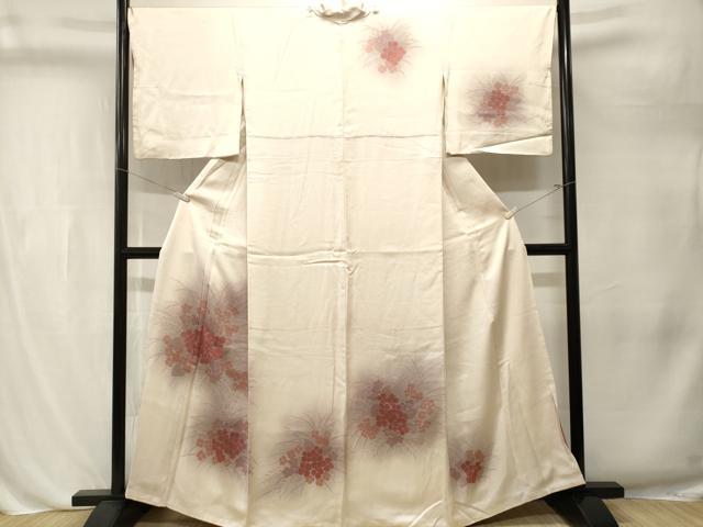 平和屋着物■訪問着　刺繍　紫陽花　暈し染め　金彩　正絹　逸品　CABL3232ev