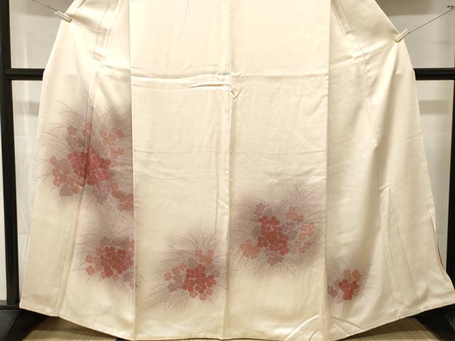 平和屋着物■訪問着　刺繍　紫陽花　暈し染め　金彩　正絹　逸品　CABL3232ev