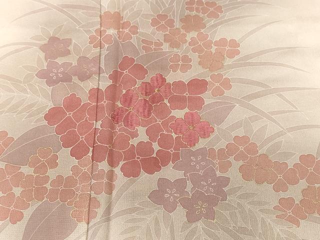 平和屋着物■訪問着　刺繍　紫陽花　暈し染め　金彩　正絹　逸品　CABL3232ev