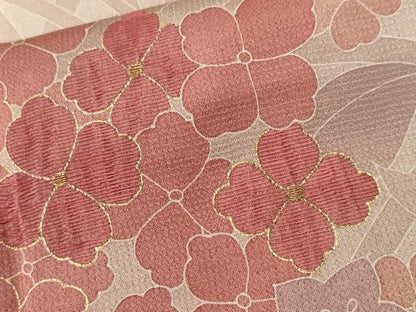 平和屋着物■訪問着　刺繍　紫陽花　暈し染め　金彩　正絹　逸品　CABL3232ev