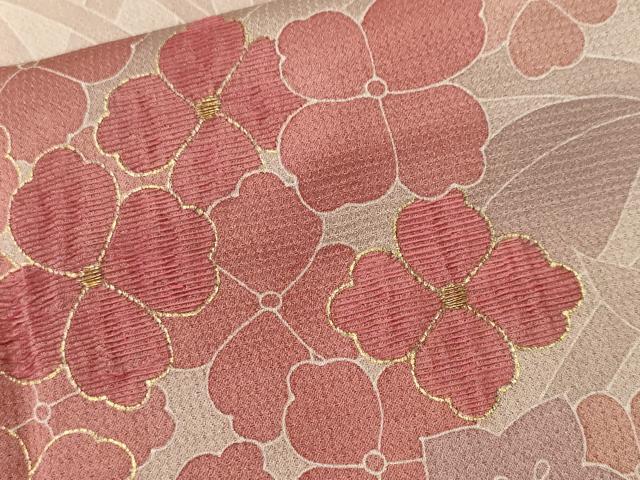 平和屋着物■訪問着　刺繍　紫陽花　暈し染め　金彩　正絹　逸品　CABL3232ev