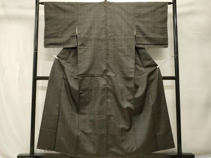 平和屋着物■上質な紬　縞　正絹　逸品　CABL3236ev