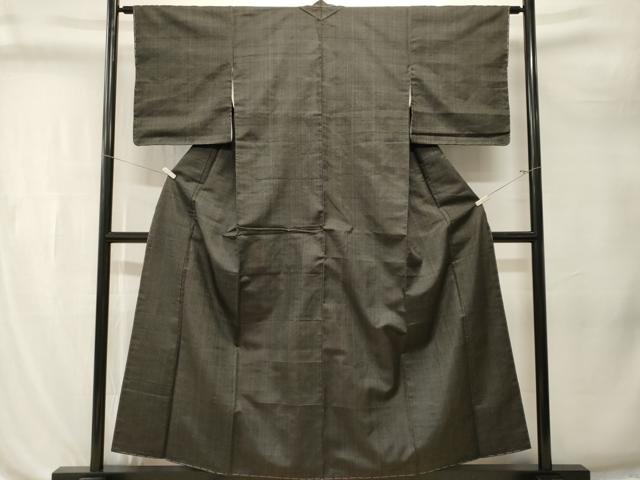 平和屋着物■上質な紬　縞　正絹　逸品　CABL3236ev