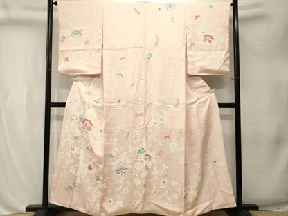 平和屋着物■訪問着　枝花文　正絹　逸品　CABL3241ev
