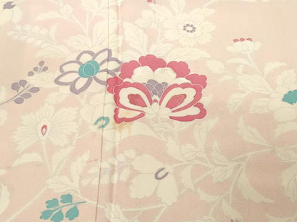 平和屋着物■訪問着　枝花文　正絹　逸品　CABL3241ev