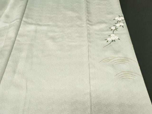 平和屋着物■訪問着　地紙風景枝花文　暈し染め　金彩　やまと誂製　正絹　逸品　CABL3242ev