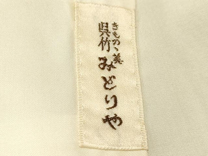 平和屋着物■本場大島紬　7マルキ　更紗枝花文　正絹　逸品　CABL3246ev