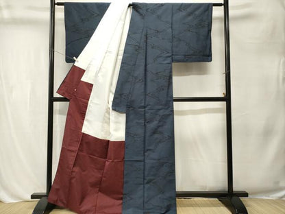 平和屋着物■本場大島紬　9マルキ　抽象文様　松坂屋扱い　正絹　逸品　CABL3248ev