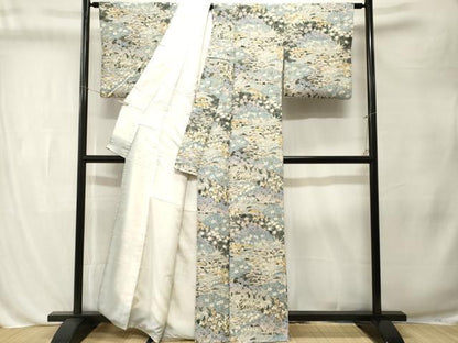 平和屋着物■上質な小紋　手描き　松竹梅御所解文　正絹　逸品　CABL3251ev