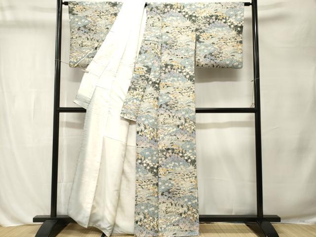 平和屋着物■上質な小紋　手描き　松竹梅御所解文　正絹　逸品　CABL3251ev