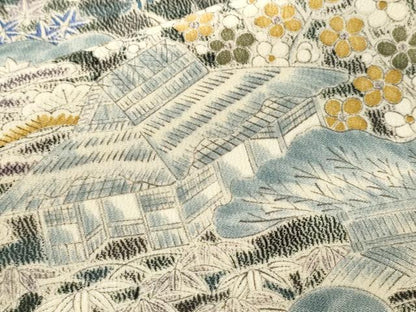 平和屋着物■上質な小紋　手描き　松竹梅御所解文　正絹　逸品　CABL3251ev