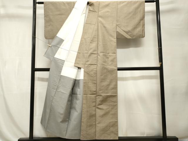 平和屋着物■本場大島紬　幾何学文　正絹　逸品　CABL3258ev