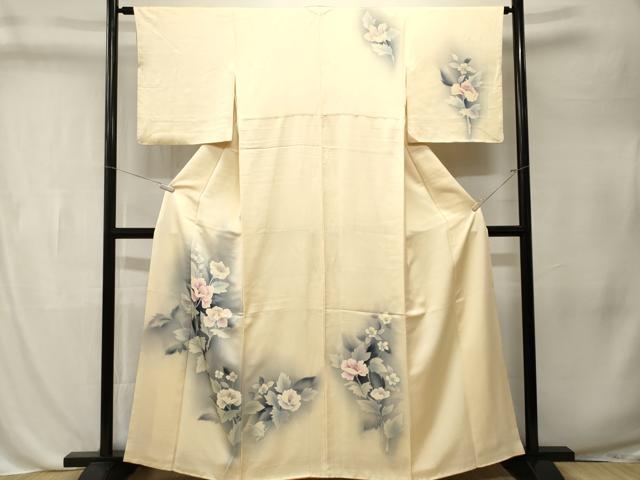 平和屋着物■訪問着　草花文　暈し染め　正絹　逸品　CABL3259ev