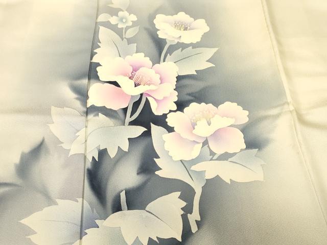 平和屋着物■訪問着　草花文　暈し染め　正絹　逸品　CABL3259ev