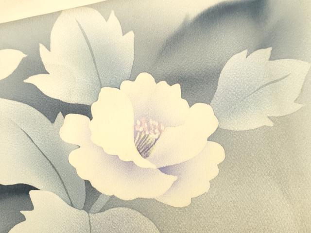 平和屋着物■訪問着　草花文　暈し染め　正絹　逸品　CABL3259ev