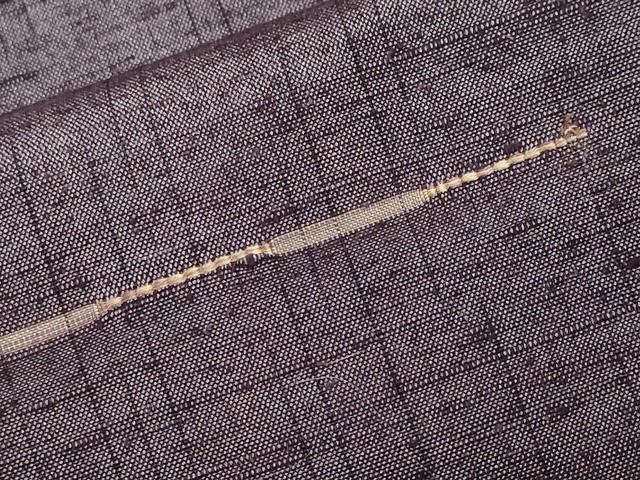 平和屋着物■上質な紬　刺繍　横段文　正絹　逸品　CABL3260ev