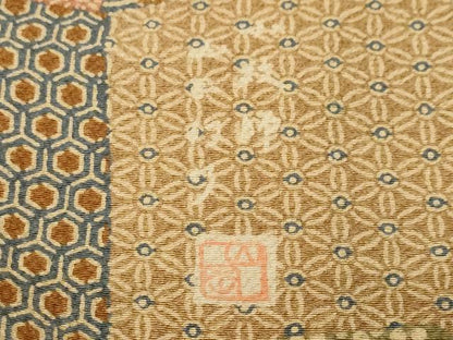 平和屋着物■上質な小紋　作家物　切嵌吉祥花文　正絹　逸品　CABL3275ev