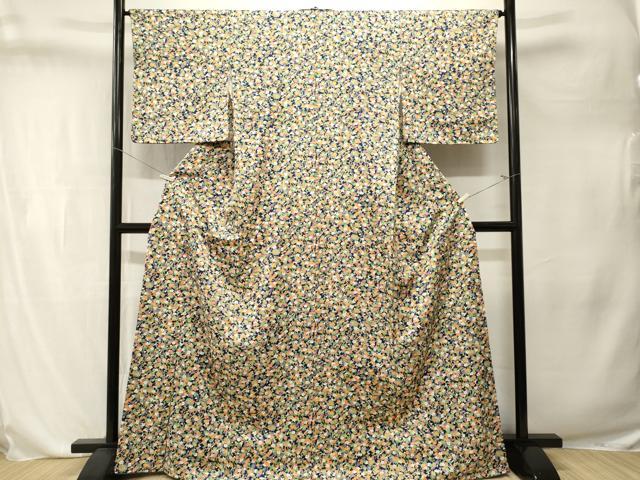 平和屋着物■上質な小紋　枝梅文　正絹　逸品　CABL3277ev