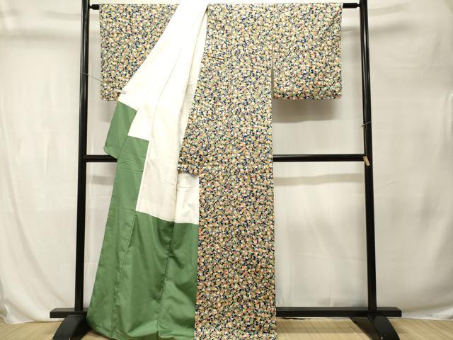平和屋着物■上質な小紋　枝梅文　正絹　逸品　CABL3277ev