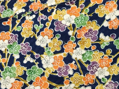 平和屋着物■上質な小紋　枝梅文　正絹　逸品　CABL3277ev