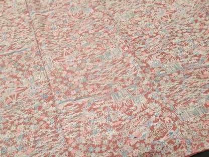 平和屋着物■上質な小紋　風景文　正絹　逸品　CABL3282ev