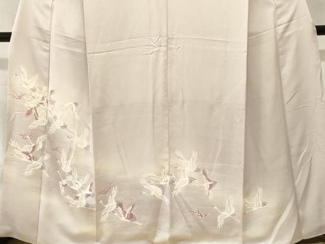 平和屋着物■豪華色留袖　立波飛鶴文　暈し染め　正絹　逸品　CABL3288ev