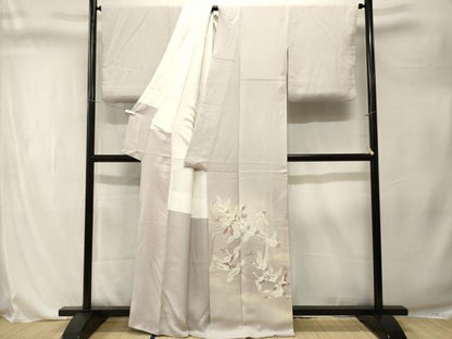 平和屋着物■豪華色留袖　立波飛鶴文　暈し染め　正絹　逸品　CABL3288ev