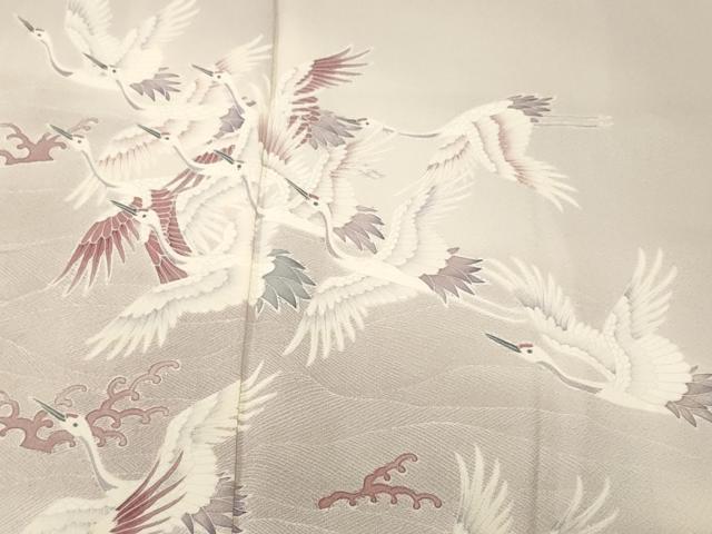平和屋着物■豪華色留袖　立波飛鶴文　暈し染め　正絹　逸品　CABL3288ev