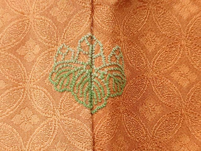 平和屋着物■中国三大刺繍　小紋　総相良刺繍　草花文　暈し染め　正絹　逸品　CABL3295ev