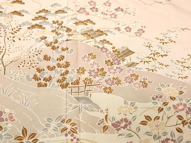 平和屋着物■訪問着　御所解文　暈し染め　正絹　逸品　CABL3301ev