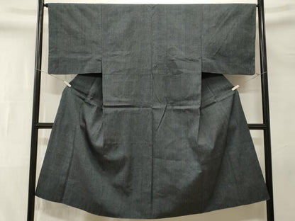 平和屋着物■男性　紬　縞　三越扱い　正絹　逸品　CABL3303ev