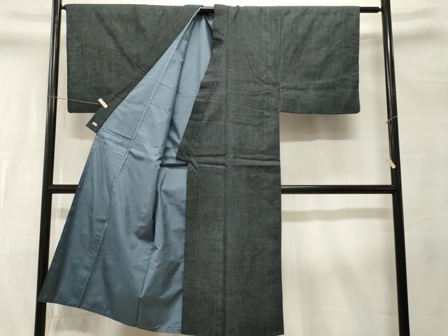 平和屋着物■男性　紬　縞　三越扱い　正絹　逸品　CABL3303ev
