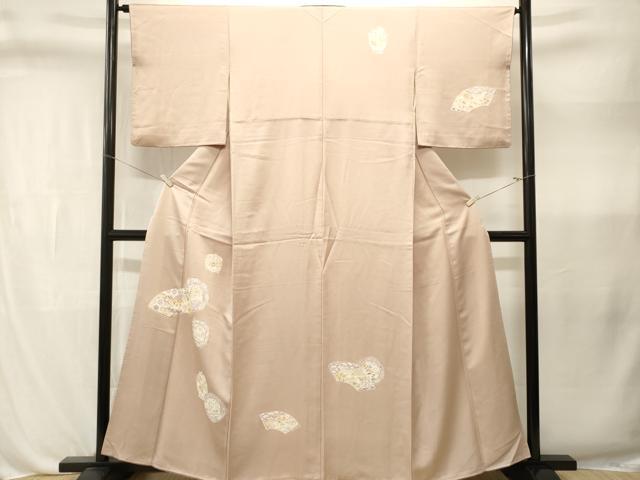 平和屋着物■訪問着　地紙絵皿花文　正絹　逸品　CABL3308ev