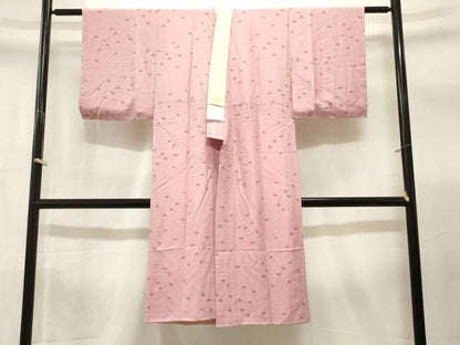平和屋着物■長襦袢　袷　折鶴文　正絹　逸品　CABL3313ev