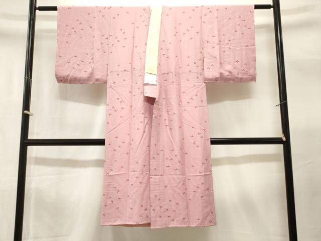 平和屋着物■長襦袢　袷　折鶴文　正絹　逸品　CABL3313ev