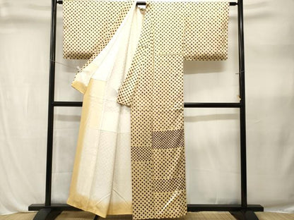 平和屋着物■訪問着　鹿の子文　暈し染め　正絹　逸品　CABL3315ev