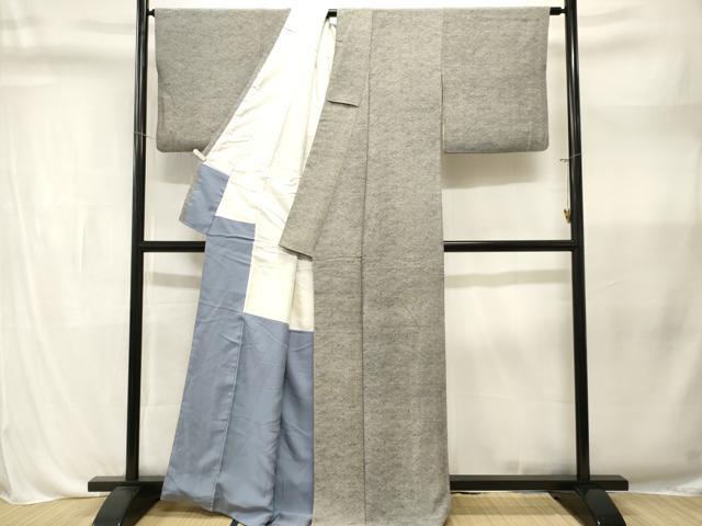 平和屋着物■上質な小紋　幾何学花文　正絹　逸品　CABL3317ev
