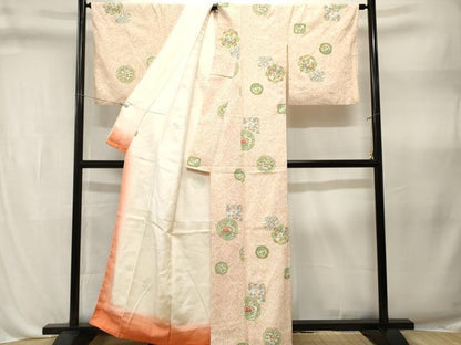 平和屋着物■上質な小紋　絵皿花鳥文　ますいわ屋扱い　正絹　逸品　CABL3318ev