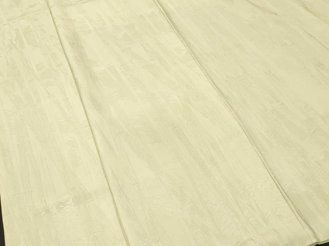 平和屋着物■上質な色無地　笹竹地紋　若菜色　正絹　逸品　CABL3340ev