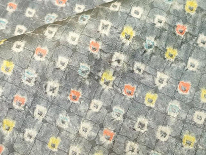 平和屋着物■上質な小紋　総絞り　鹿の子文　正絹　逸品　CABL3342ev