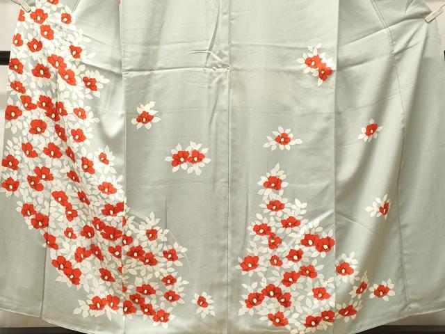平和屋着物■訪問着　草花文　正絹　逸品　CABL3344ev