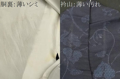 平和屋着物■上質な紬　80亀甲　唐草枝葉文　正絹　逸品　CABL3354ev