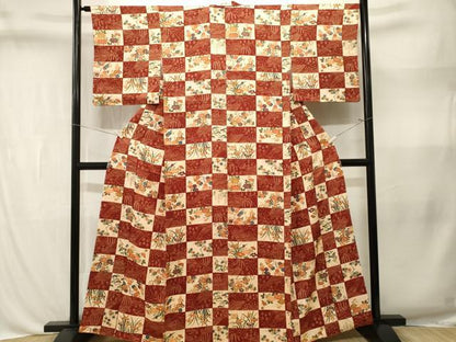 平和屋着物■上質な小紋　遠山流水枝花文　やまと誂製　正絹　逸品　CABL3357ev