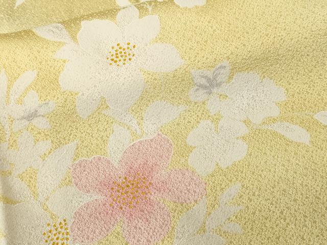 平和屋着物■上質な小紋　草花文　暈し染め　正絹　逸品　CABL3359ev