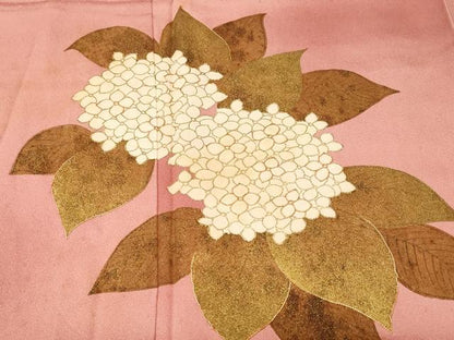 平和屋着物■豪華色留袖　駒刺繍　紫陽花　霞文　暈し染め　金彩　正絹　逸品　CABL3361ev