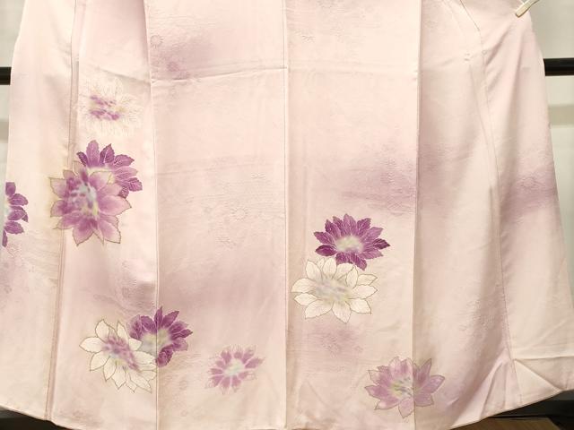 平和屋着物■訪問着　霞舞花文　暈し染め　金彩　正絹　逸品　CABL3366ev
